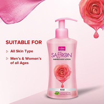 VI-John Saffron Rose Fairnes Body Lotion for Women 250ml - Lotions & Creams