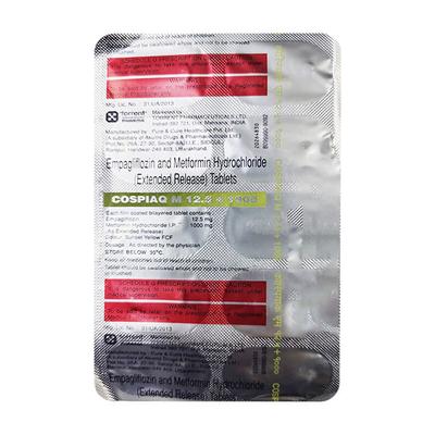 COSPIAQ M 12.5/1000 Tablet 10's - Diabetes-Ant