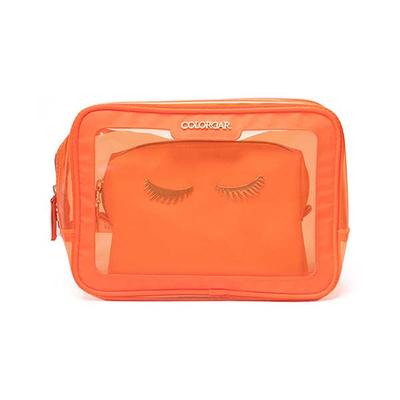 Colorbar Lips and Lashes Box Pouch - Neon Orange 240gm 1's - Makeup Pouches