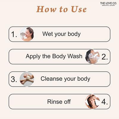 The Love Co. Summer Candy Hydrating Body Wash With Vitamin E Shea Butter, Shower Gel for Men Women, All Skin Types 250 ml - Shower Gels & Body Wash