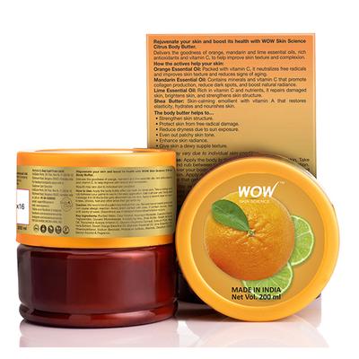 WOW Skin Science Citrus Butter 200 ml - Lotions & Creams