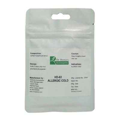 Dr. Roma'S Hd 63 For Allergic Cold Pills - (Pack Of 2 x 140's) - Speciality Medicine