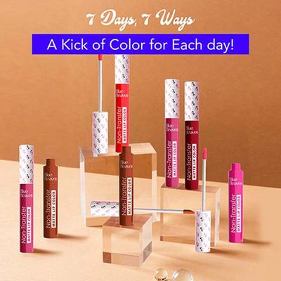 Blue Heaven Lip Kicks Non Transfer Lip Color 19.6ml 7's - Liquid Lipsticks