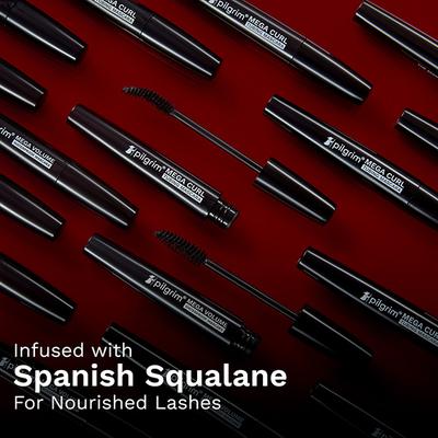 Pilgrim Mega Curl Tubing Mascara Next-Gen Tubing For All-Day, Smudge-Proof Curls - Black Icon-01 5 ml - Mascaras