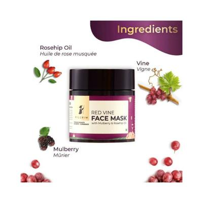 Pilgrim Red Vine Face Mask 100 gm - Masks & Peels