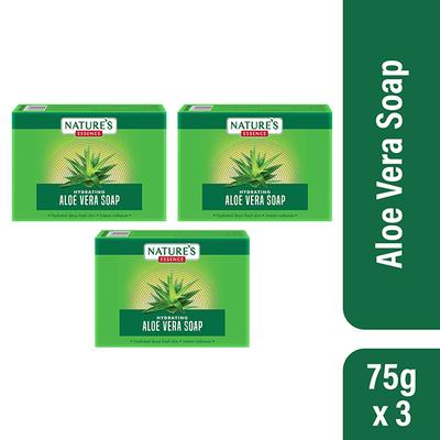 Nature's Essence Hydrating Aloe Vera Soap For Bath 3's - Soaps