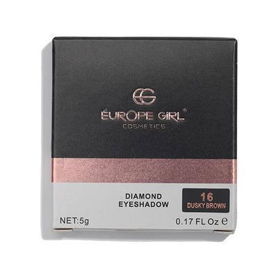 Europe Girl Single Diamond Eyeshadow 16 Dusky Brown NA 5 gm - Eyeshadow, Bases & Primers