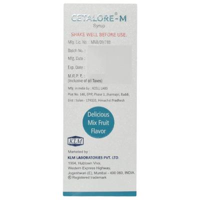 CETALORE M MIX FRUIT FLAVOUR Syrup 60ml - Allergies-Ant