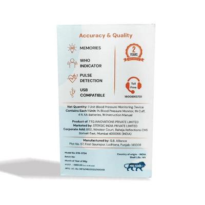 STERGIC IGNIS Blood Pressure Monitoring Device Fully Automatic Digital 1's - Blood Pressure Monitors