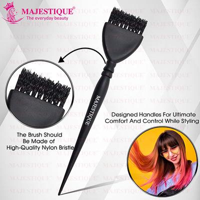 Majestique Premium Hair Dye Brush, Long Tail Coloring Applicator for Men and Women 1's - Hair Brushes