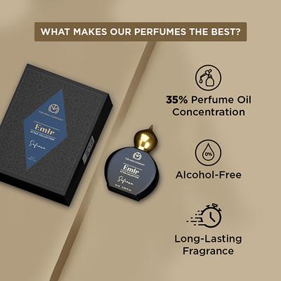 The Man Company Emir Attar Sufiana for Men, 35% Highly Concentrated Perfume Oil 12 ml - Men Perfumes (Edt/Edp)