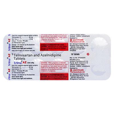 TELMA AZ 40 Tablet 10's - Hypertension-Ana