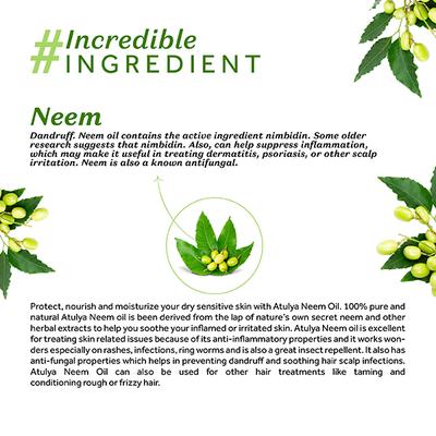 Atulya Neem Coldpress Oil 200 ml - Hair Oils