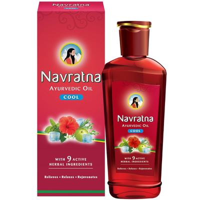 Navratna New Ayurvedic Cool Oil 450 ml - Hair Oils