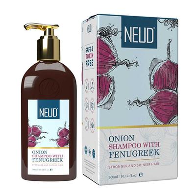 NEUD Premium Onion Hair Shampoo with Fenugreek for Men & Women 300 ml - Shampoos