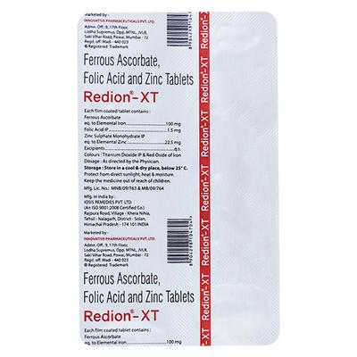 REDION XT Tablet 10's - Iron Supplement/Anaemia-Vma