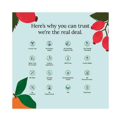 Juicy Chemistry Blood Orange & Rosehip Organic Lip Balm for Pigmented Lips 5 gm - Lip Balms