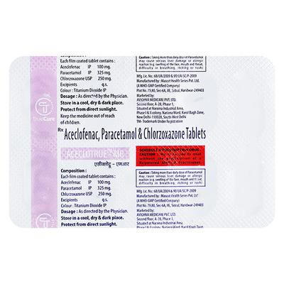 ACECLOTRUE MR Tablet 10's - Pain relief-Nsa