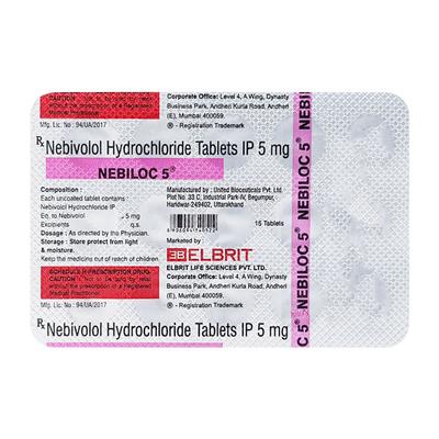 Nebiloc 5mg Tablet 15'S - Hypertension-Bet