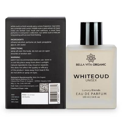 Bella Vita Organic White Oud Perfume And Soft Oudh Long Lasting Fragrance 100 ml - Perfumes (Edt/Edp)