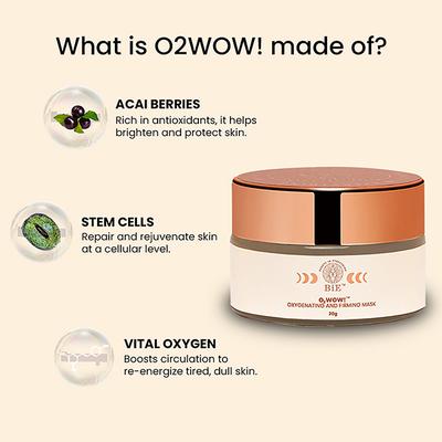 Bie - Beauty By Bie O2Wow!- Oxygenating & Firming Mask 20 gm - Masks & Peels