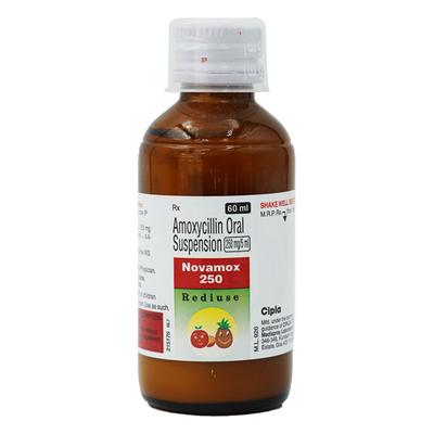 Novamox 250mg Rediuse Suspension 60ml - Bacterial Infections-Pen