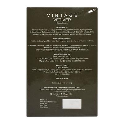 Maryaj Vintage Vetiver Eau De Parfume 100 ml - Perfumes (Edt/Edp)