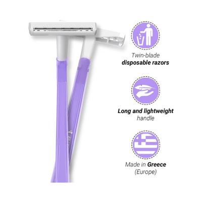 Summer By Zlade Sensation II Twin-Blade Hair Removal Razor For Women 5's - Shaving & Hair Removal