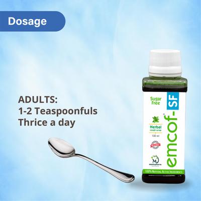 Emcof-SF Herbal Cough Syrup 100 ml - Cough Syrup