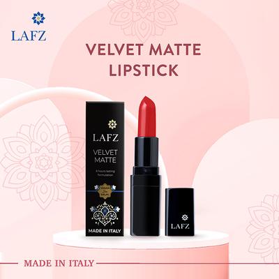 Lafz Velvet Matte Lipstick, Rusty Red 4.5 gm - Lipsticks