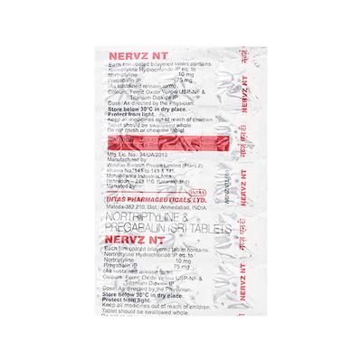 NERVZ NT Tablet 15's - Neuropathic Pain-Dru
