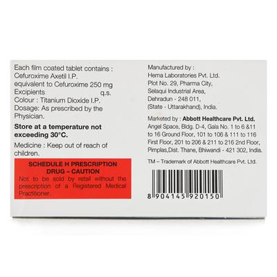 Cerom 250mg Tablet 10'S - Bacterial Infections-Cep