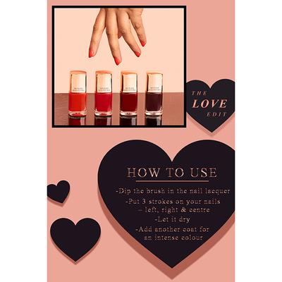Manish Malhotra Beauty By MyGlamm Gel Finish Nail Lacquer-Cherry Amore 10 ml - Nail Polish