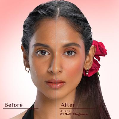 Pilgrim 3-In-1 Face Palette -Bold Charme -Blush, Highlighter & Contour for Deep Skin Tone 12 gm - Blushes