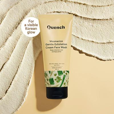 Quench Botanics Rice Water & Vitamin E Face Wash for Gentle Exfoliation 100 ml - Scrubs & Exfoliants