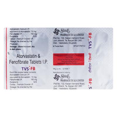 TVS FB 10/160mg Tablet 10'S - High Cholesterol-Dys