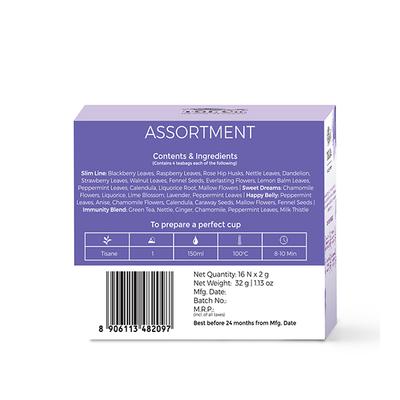 TGL Co. Wellness Collection Tea Bag - Assortment 16's - Herbal/Green Teas