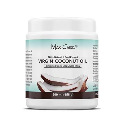 Max Care Cold Pressed Virgin Coconut Oil Wide Mouth 500 ml - Hair Oils