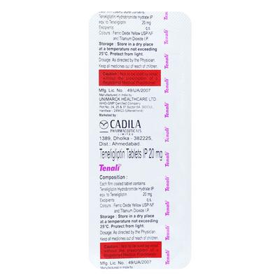Tenali 20mg Tablet 10'S - Diabetes-Ant