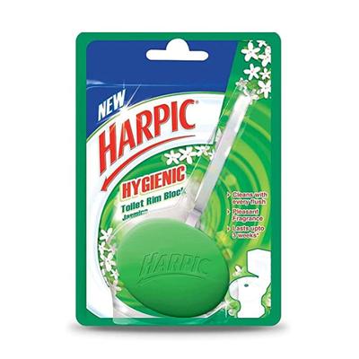 Harpic Hygienic Toilet Cleaner Rim Block - Jasmine 26 gm - Others