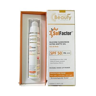 SOLFACTOR SPF 50 PA+++ SILICONE SUNSCREEN ULTRA MATTE Gel 50ml - Sun Protectors-Emo