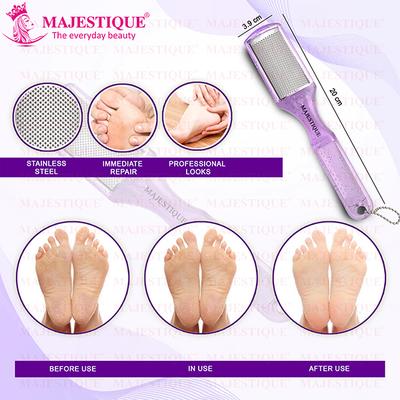 Majestique Foot File for Callus and Heel Removal, Dry and Wet Pedicure Tool - Color May Vary 1's - Nail Care