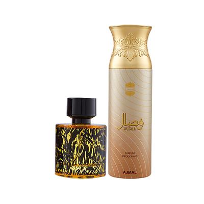 Maryaj Wild Stripes EDP Aromatic Oriental Perfume And Ajmal Wisal Deodorant Floral Musky Fragrance 300 ml - Perfumes (Edt/Edp)