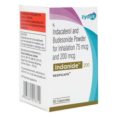 INDANIDE 200 Respicap 30's - Asthma/COPD-Ast