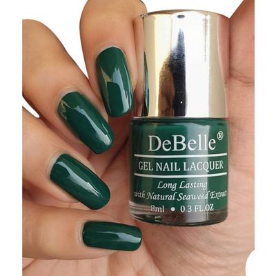 DeBelle Gel Nail Lacquer Hyacinth Folio Bottle Green Nail Polish 8 ml - Nail Polish