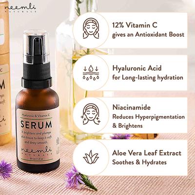 Neemli Naturals Hyaluronic & Vitamin C Serum 30 ml - Face Gels