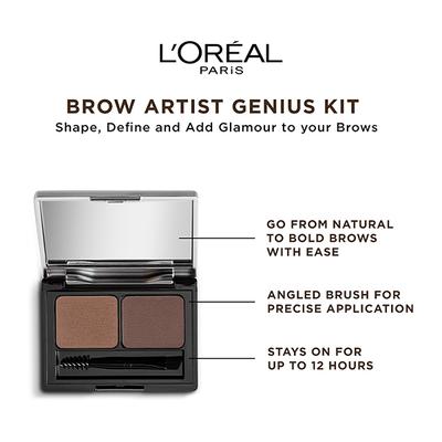 L'Oreal Paris Brow Artist Genius Kit, Medium To Dark 3.5 Gm - Eyebrow Pencils & Enhancers