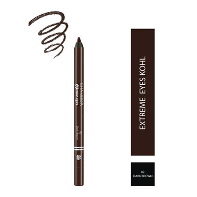Chambor Extreme Eyes Long Wear Kohl - Dark Brown 02 1.2 gm - Kajal & Kohls