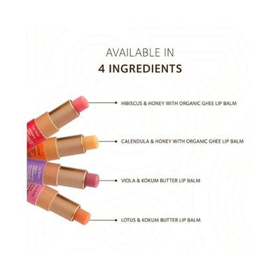 Soultree Lotus & Kokum Butter with Organic Ghee & 7 Cold-Pressed Oils Lip Balm 3.5gm - Lip Balms