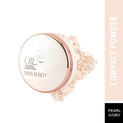 Swiss Beauty Oil Control Compact Powder - (Pearly White) 20 gm - Compact Powder